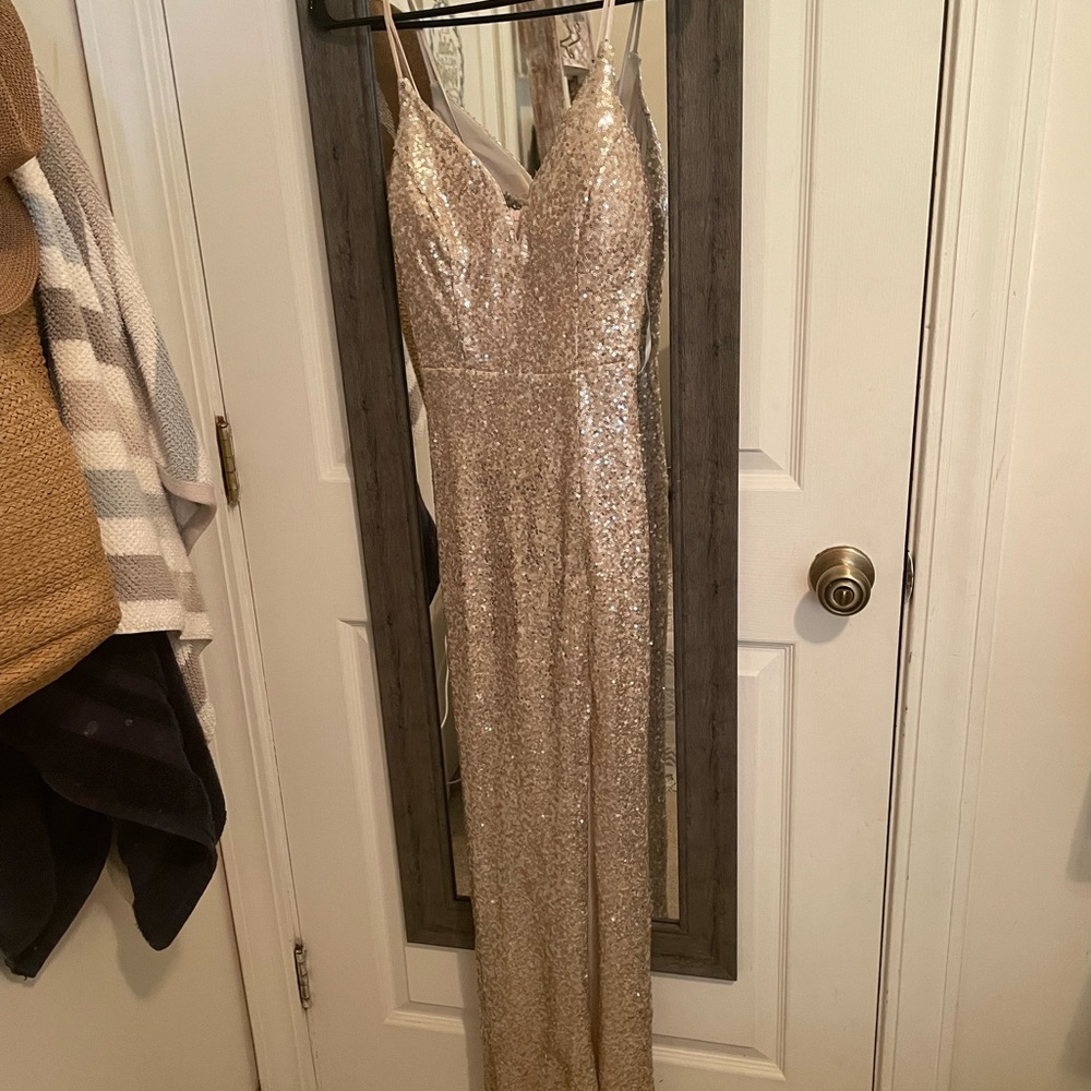 Champagne color dress